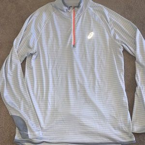 Womens Asics size L running quarter zip.